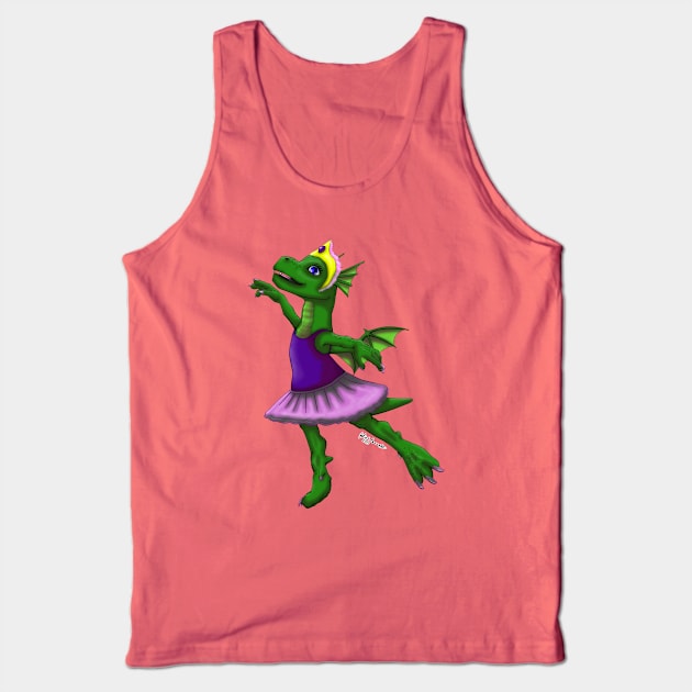 Ballet Dragon Tank Top by Magickal Vision: The Art of Jolie E. Bonnette